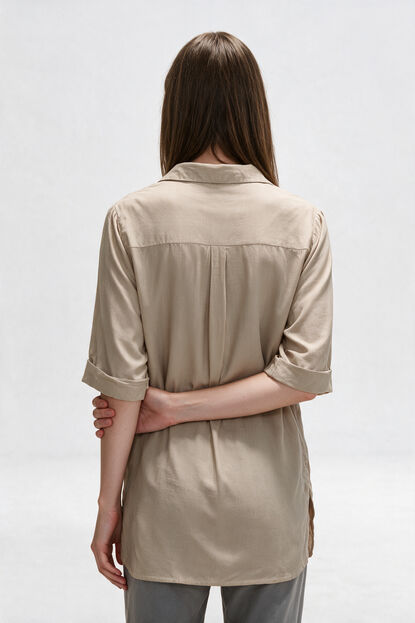 CAMISA LIVANA 70809 VERDE GRISACEO image number null