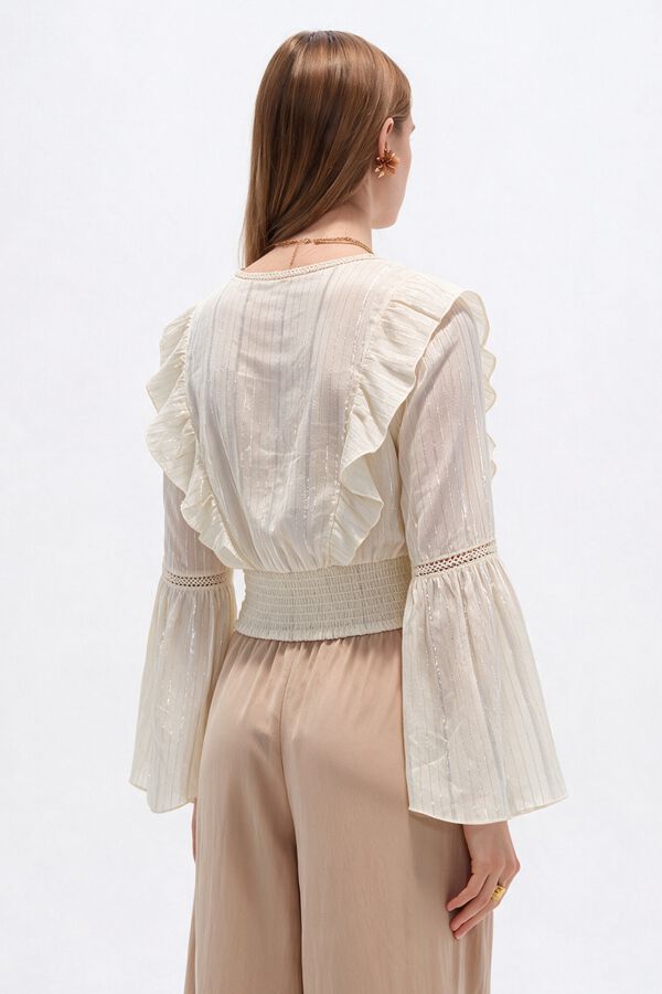 BLUSA JUJOX 70809 MARFIL  / OFF WHITE image number null