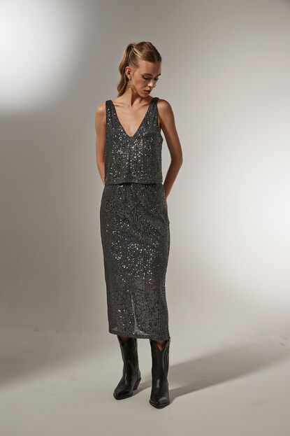 FALDA MARTEN GRIS OSCURO image number null
