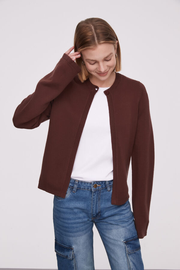 CARDIGAN CAWA CHOCOLATE image number null