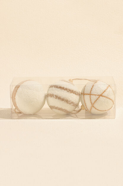 Colgante Esfera Sisal, 8CM mix 3 dise&ntilde;os COLOR UNICO image number null