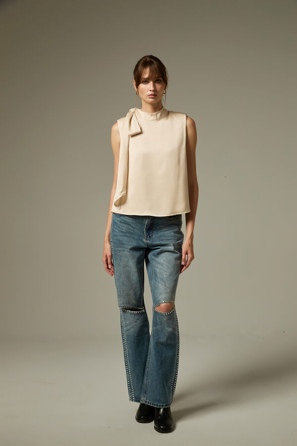 BLUSA PANYEL 70607 BEIGE CLARO image number null