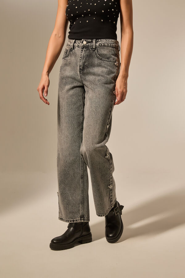 PANTALON RINES GRIS CLARO image number null