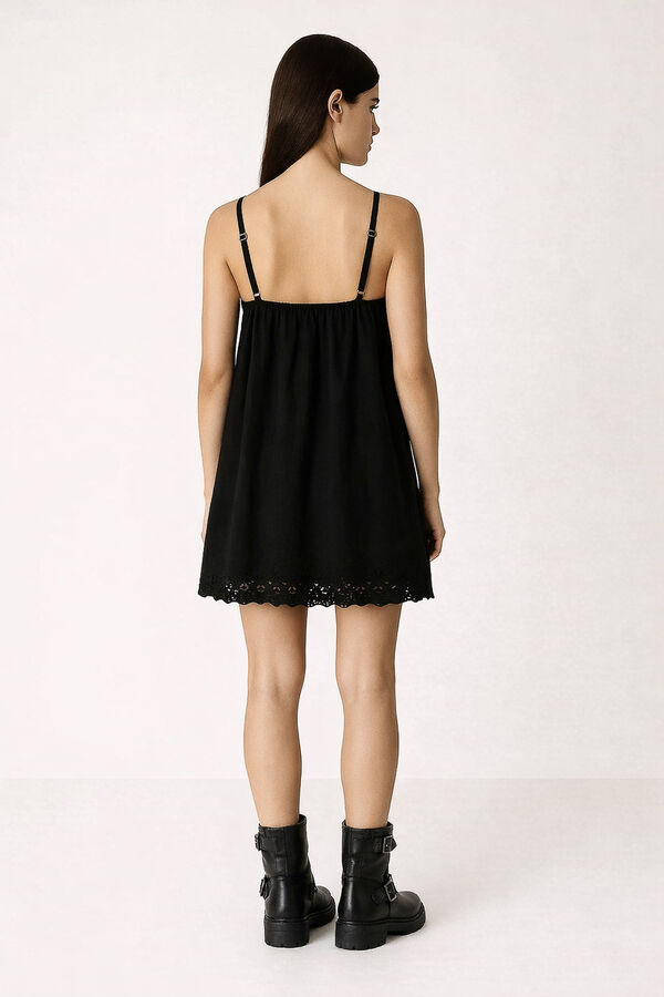 VESTIDO TIRAS NEGRO image number null