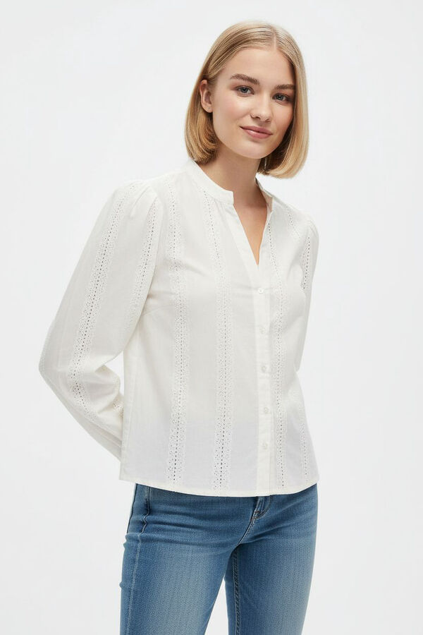 CAMISA BENIA MARFIL  / OFF WHITE image number null