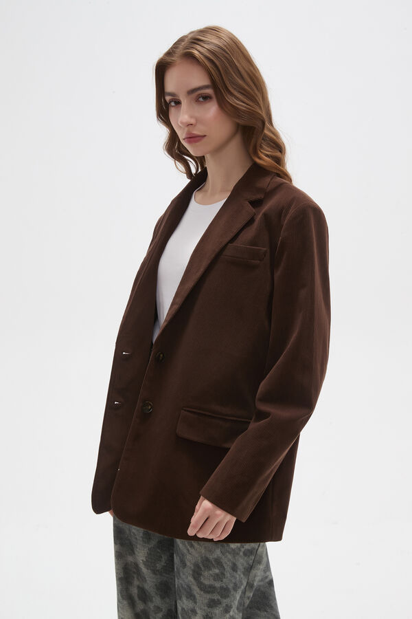 BLAZER RUFINI CHOCOLATE image number null