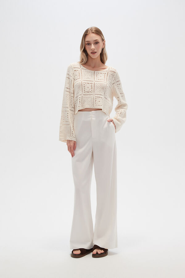 PANTALON ELSOLEY MARFIL  / OFF WHITE image number null