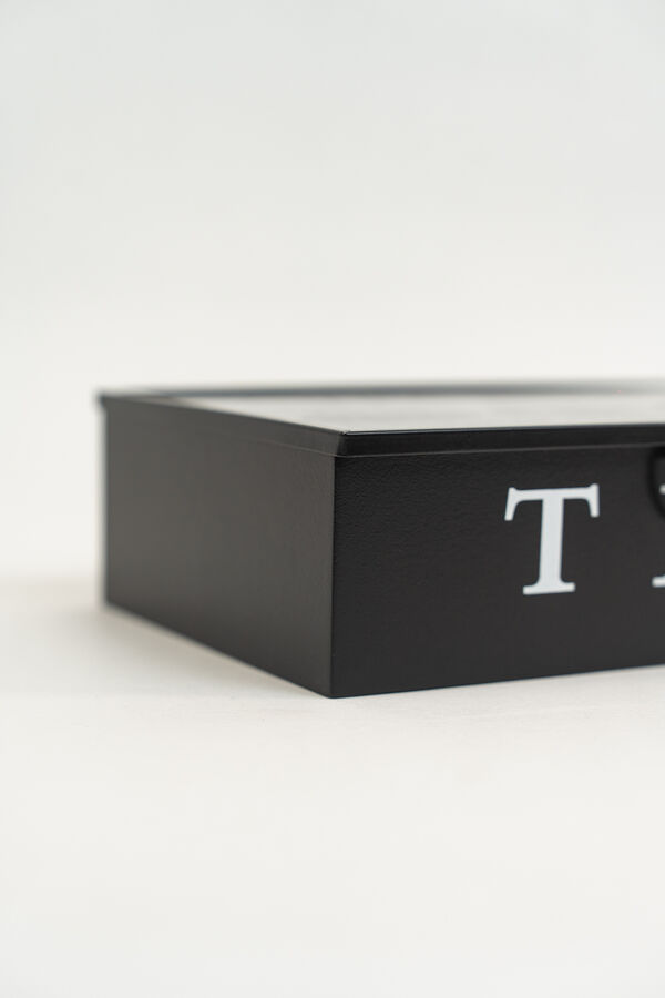 Caja para T&eacute; Vemir, 6 separaciones. NEGRO image number null