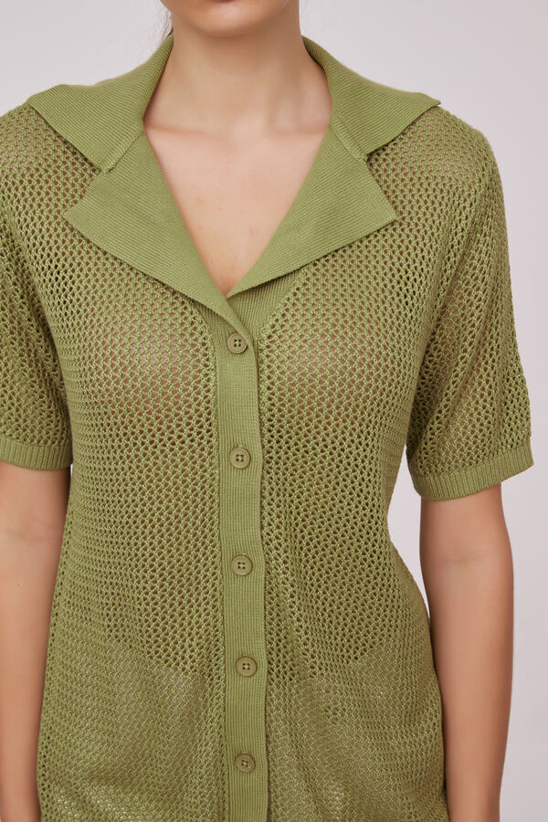 CARDIGAN GENOVIAS VERDE OLIVA image number null