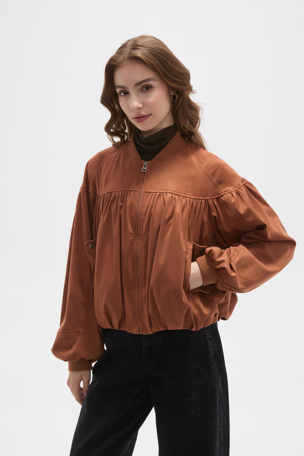 CHAQUETA ILYROS CARAMELO image number null