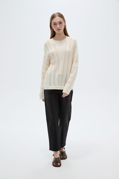 SWEATER ESTERNI 70809 MARFIL  / OFF WHITE image number null