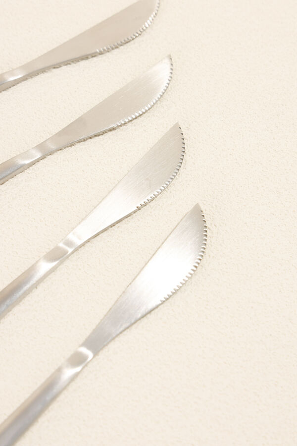 Cuchillo Fiordo, Set 4 un. Plateado COLOR UNICO image number null