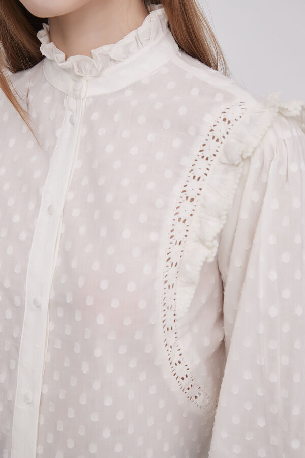 CAMISA DONTCA MARFIL  / OFF WHITE image number null