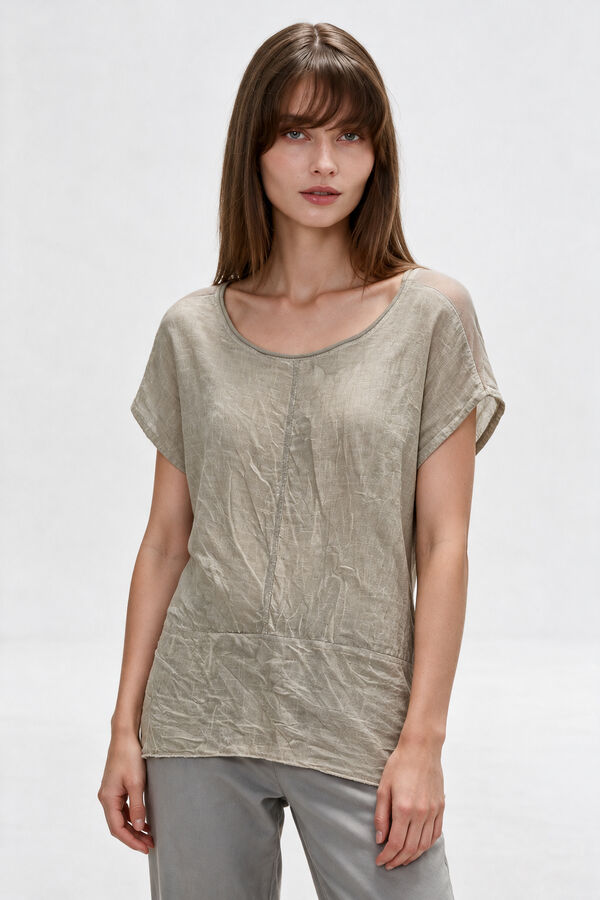 BLUSA MARIXA 70809 VERDE GRISACEO image number null