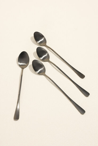 Cuchara mango largo Olivo Set 4 un. Negro COLOR UNICO image number null