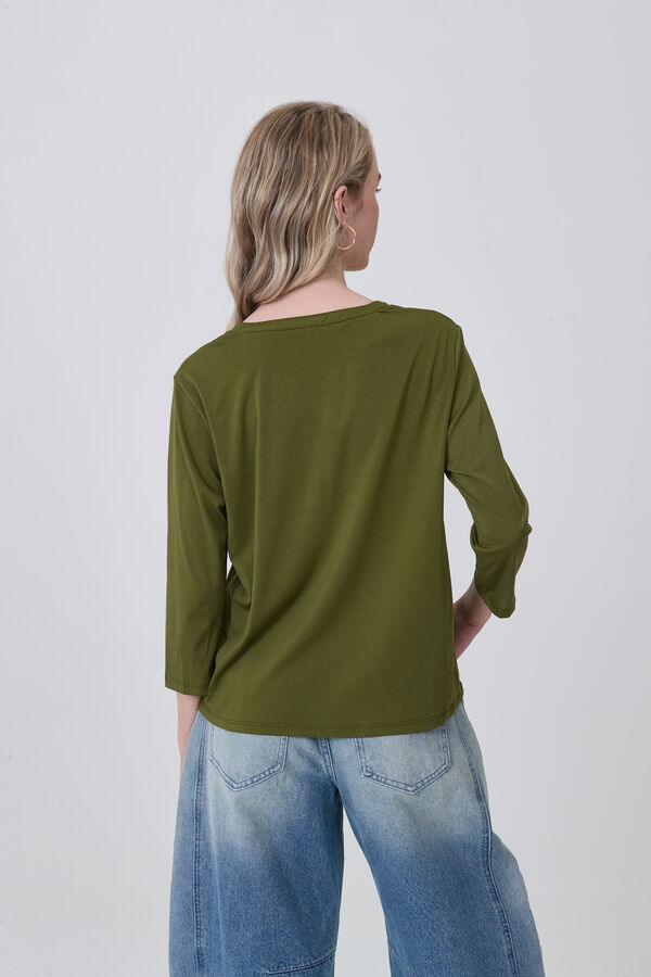 REMERA FELDK VERDE OLIVA image number null