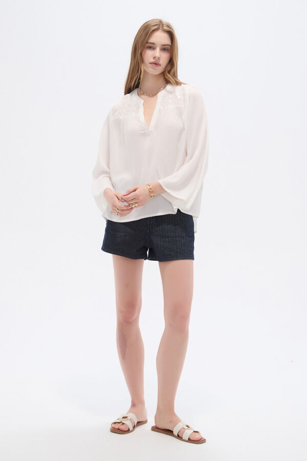 BLUSA BURSAS 70607 MARFIL  / OFF WHITE image number null