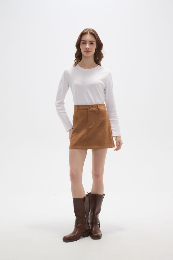FALDA ARVESS BEIGE OSCURO image number null