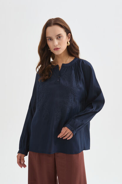 BLUSA XELMAR 70607 AZUL MARINO image number null