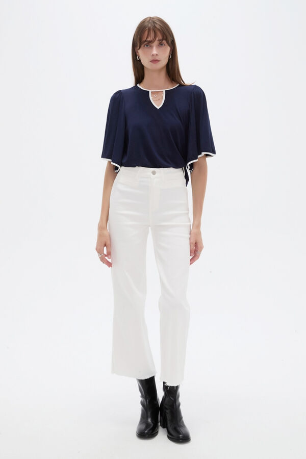 PANTALON SOHAN 70607 MARFIL  / OFF WHITE image number null