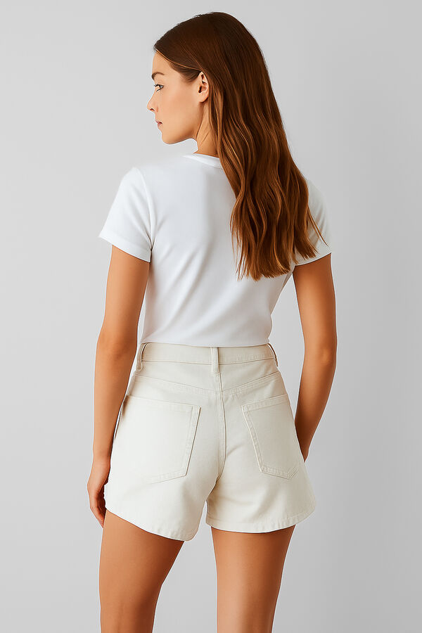 SHORT LIO MARFIL  / OFF WHITE image number null