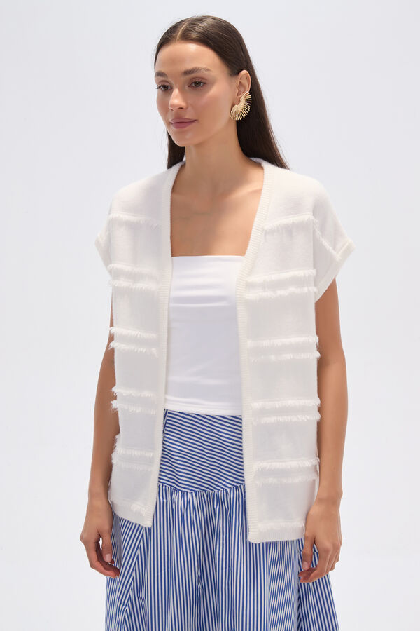 PONCHO PUNCHY MARFIL  / OFF WHITE image number null