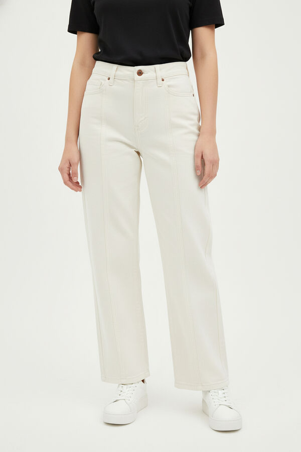 PANTALON LENICETE MARFIL  / OFF WHITE image number null