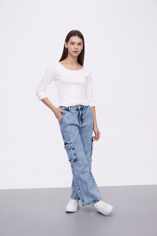 PANTALON SASH AZUL CLARO