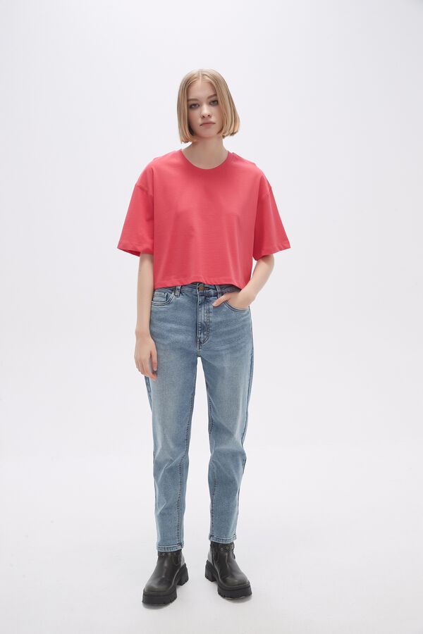 REMERA SOLIS ROJO CORAL image number null
