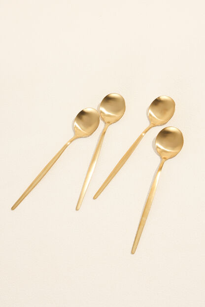 Cuchara Fiordo, Set 4 un. dorado COLOR UNICO image number null