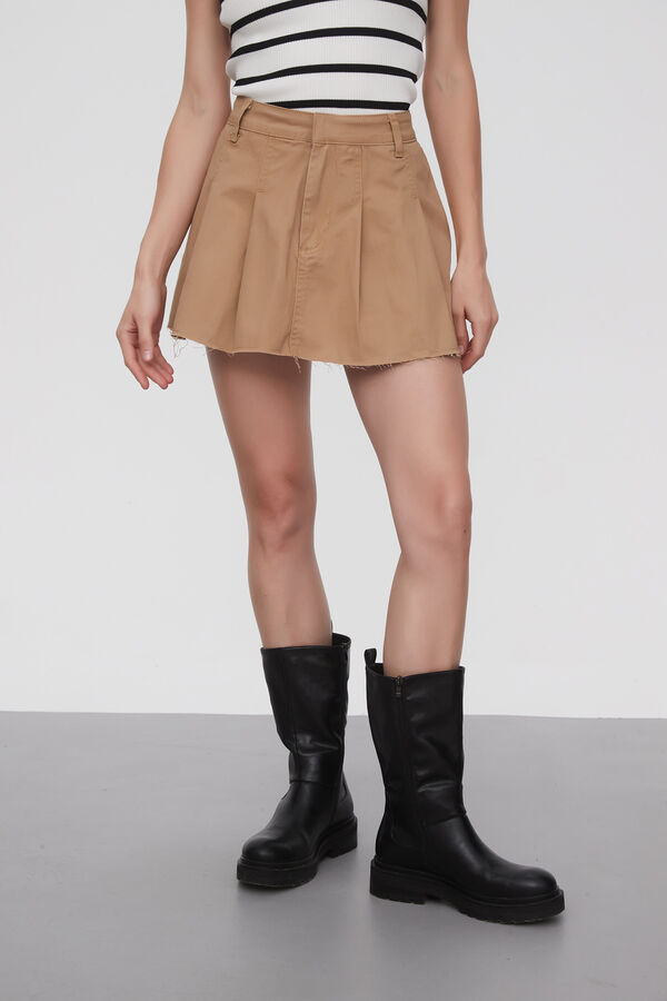 FALDA DURALA BEIGE OSCURO image number null