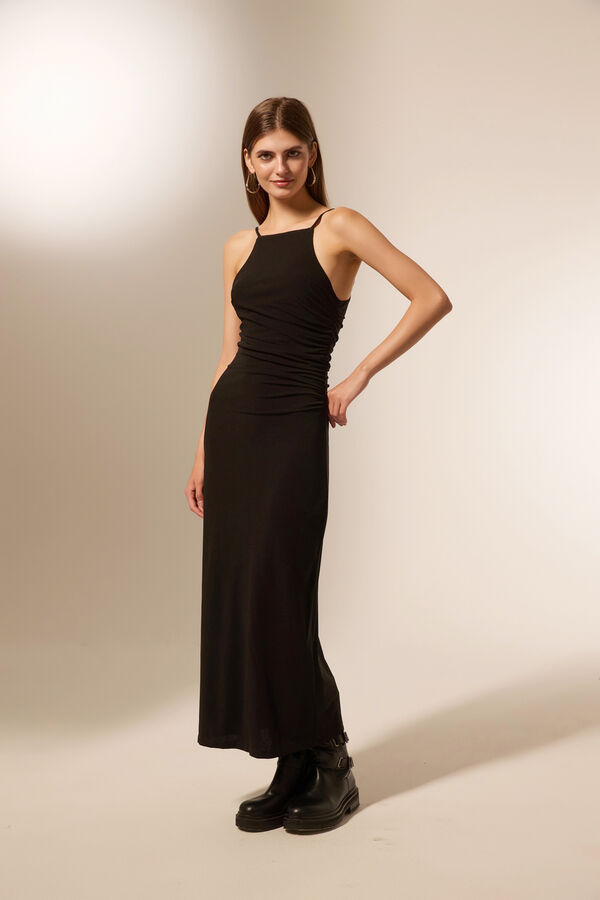 VESTIDO BISONTE NEGRO image number null