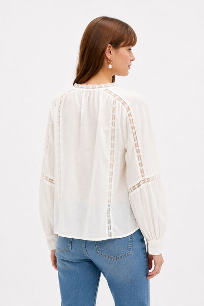 CAMISA SUSIS MARFIL  / OFF WHITE image number null