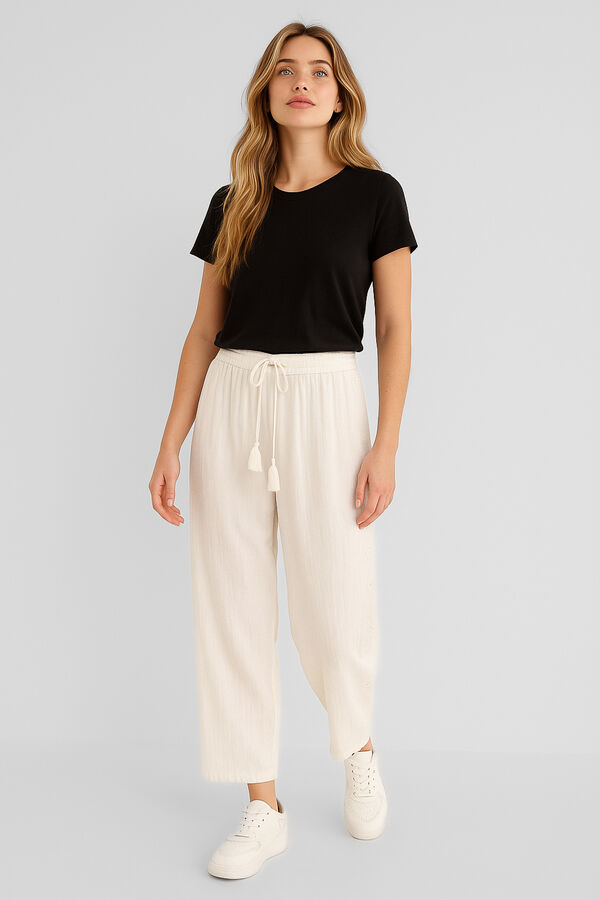 PANTALON WARNES BLANCO image number null