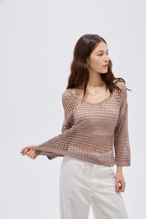 SWEATER ESDREN 70809 TAUPE CLARO image number null