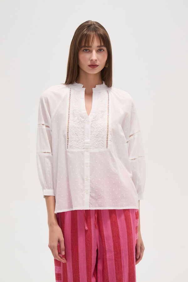 BLUSA SHETLAND BLANCO image number null