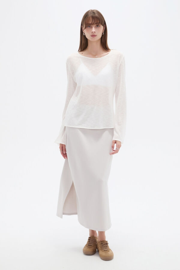 SWEATER GERAL 70809 MARFIL  / OFF WHITE image number null