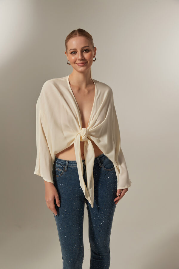 BLUSA TRUMAN MARFIL  / OFF WHITE image number null