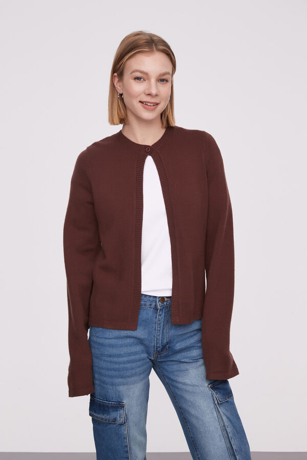 CARDIGAN CAWA CHOCOLATE image number null