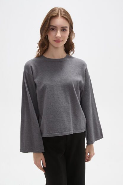 REMERA VALIC GRIS MELANGE OSCURO image number null