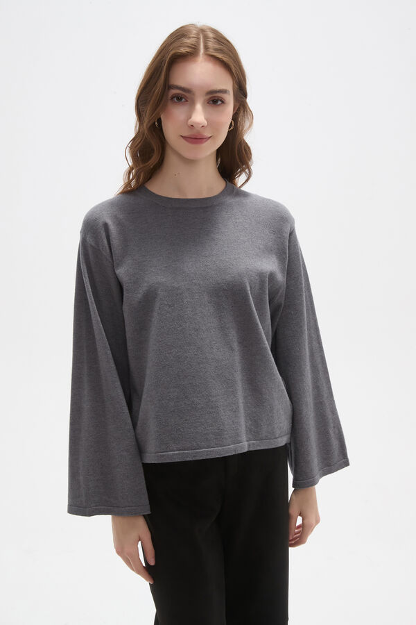 REMERA VALIC GRIS MELANGE OSCURO image number null