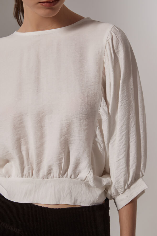 BLUSA ROLAN MARFIL  / OFF WHITE image number null