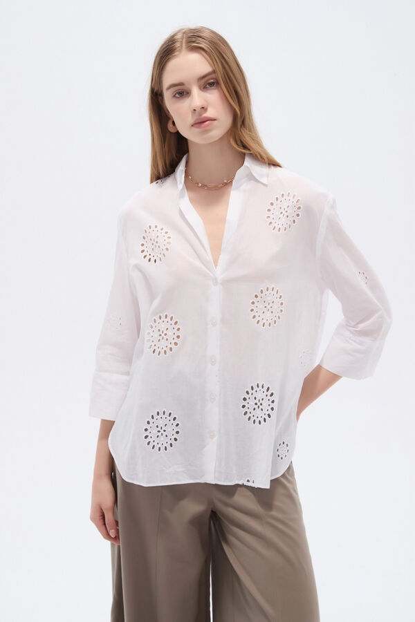 CAMISA BOW 70607 BLANCO image number null