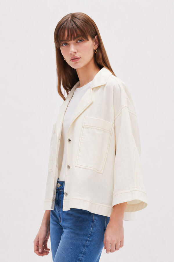 SOBRECAMISA BRELIN 70607 MARFIL  / OFF WHITE image number null