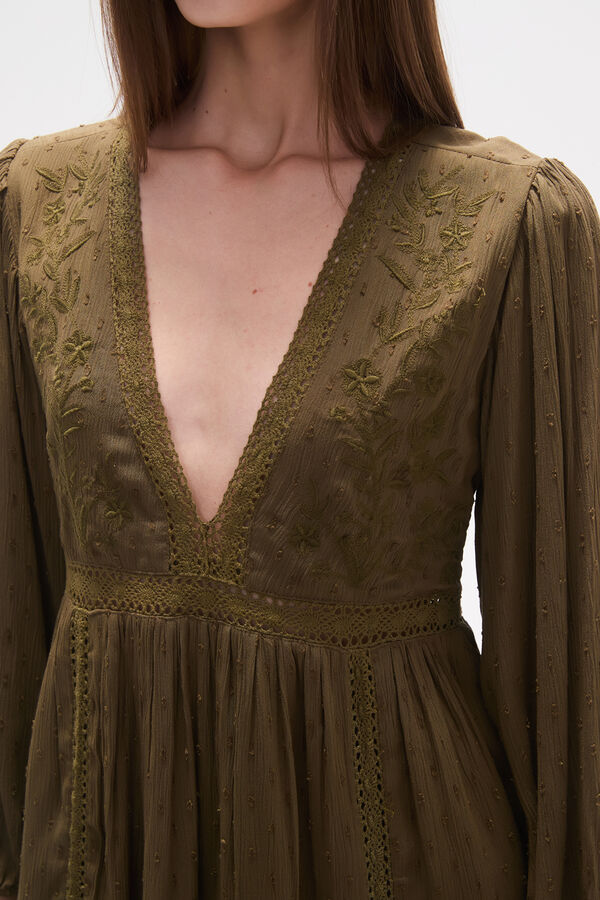 VESTIDO BOTHEI VERDE OLIVA OSCURO image number null
