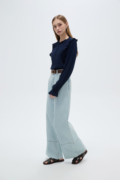 PANTALON PANO 70607 CELESTE GRISACEO image number null
