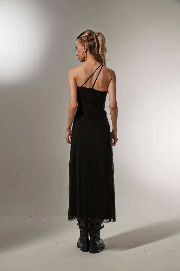 VESTIDO MANDINA NEGRO image number null