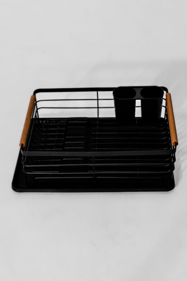 Organizaci&oacute;n y Limpieza Escurridor de Platos Un Nivel 8 NEGRO image number null