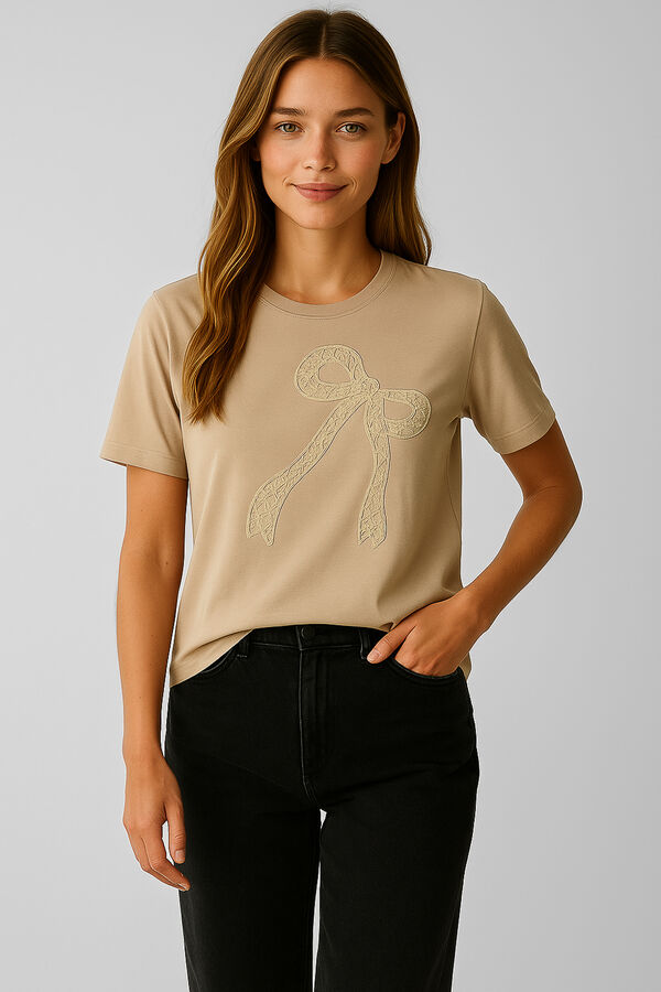 REMERA HUX TAUPE CLARO image number null