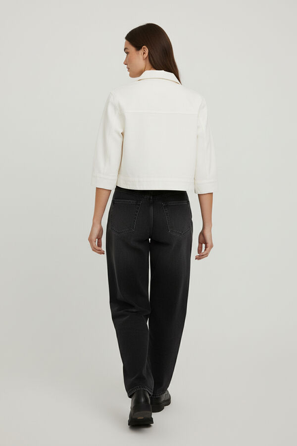 CHAQUETA TEGO MARFIL  / OFF WHITE image number null